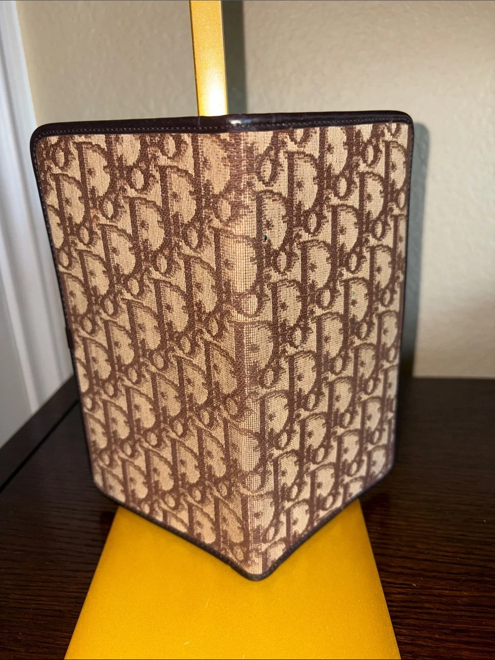 Christian Dior Monogram Passport Holder / Travel Wallet
